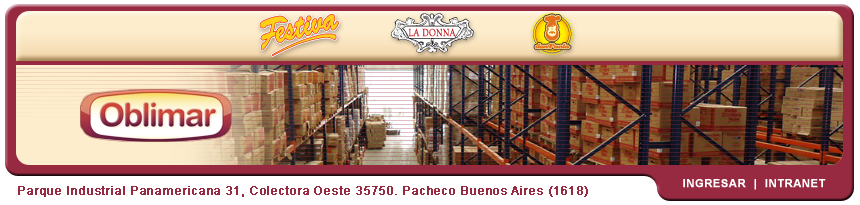 Oblimar, Festiva, Don Paolo, La Donna, galletas dulces, pan dulce, Pepas, Surtidas, Chips chocolate, Chips Chocolate Blanco, Linea natural, Manzana y canela, Avena y nuez, Scons, Polvorones, Pan dulce con frutas, Pan dulce sin frutas, Pan dulce con chips de chocolate